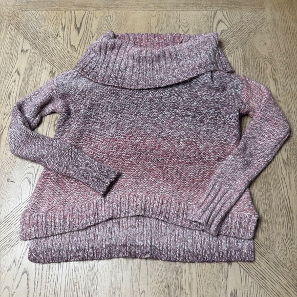 American‎ Eagle Outfitters Womens Small Pink Ombre Cowl Neck Pullover Sweater - Picture 2 of 9